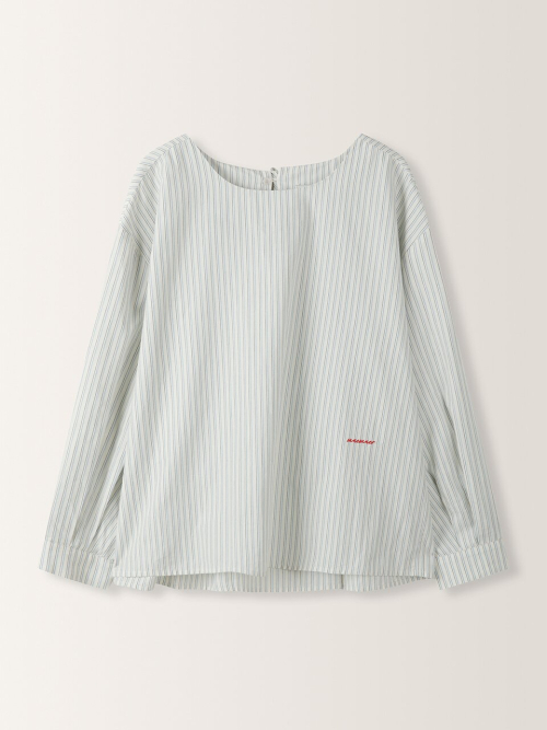 Stripe Volume Blouse MU2633BL305M