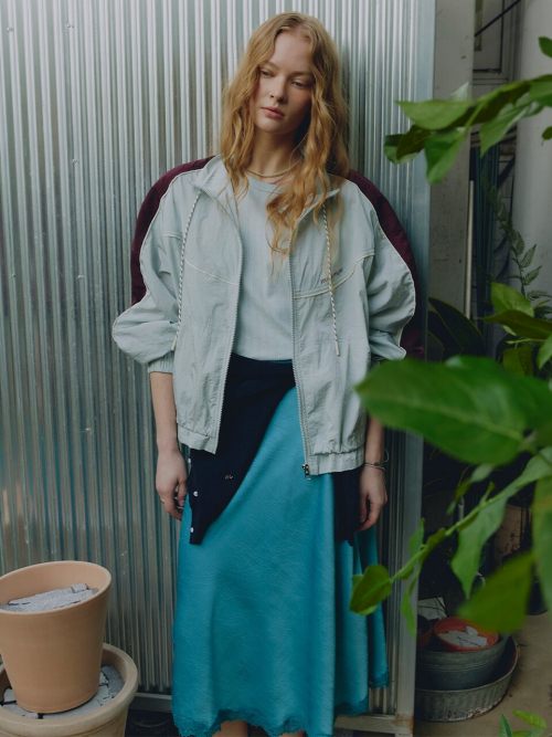 Velia A-Line Skirt MU2633SK303M_TURQUOISE BLUE