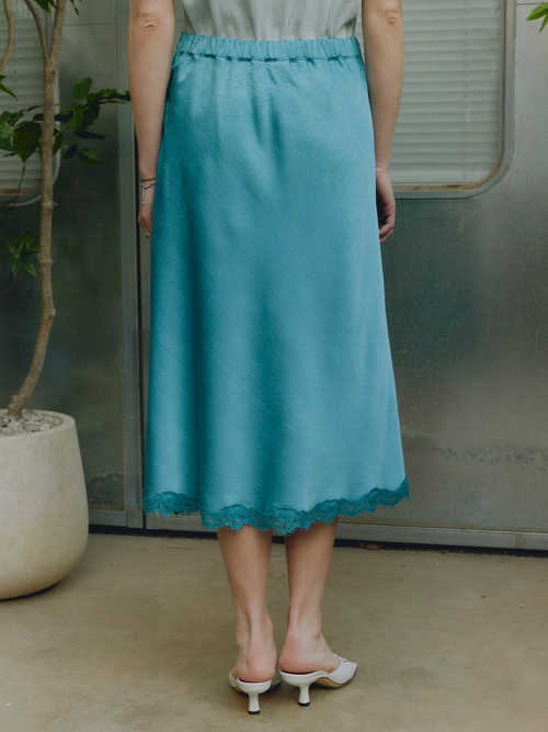 Velia A-Line Skirt MU2633SK303M_TURQUOISE BLUE
