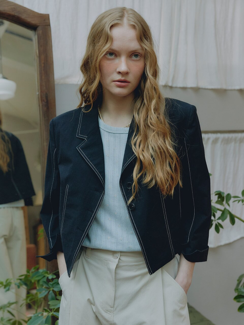 Crop Tailored Jacket MU2633JK302M