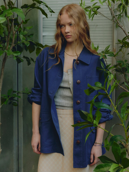 Washed French Work Jacket MU2633JK201M