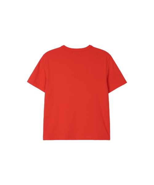 COLLEGE CROPPED T-SHIRT RED