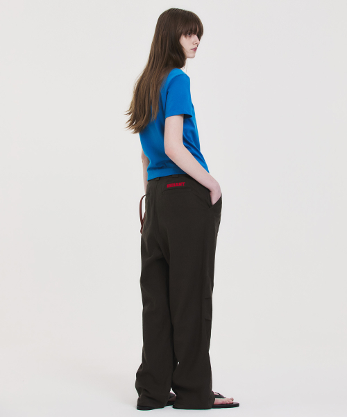 COLLEGE CROPPED T-SHIRT BLUE