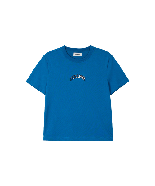 COLLEGE CROPPED T-SHIRT BLUE