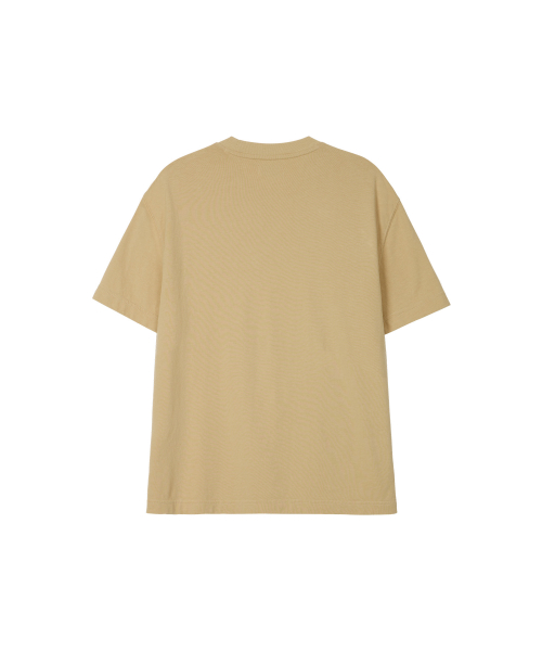 COLLEGE LOGO T-SHIRT BEIGE