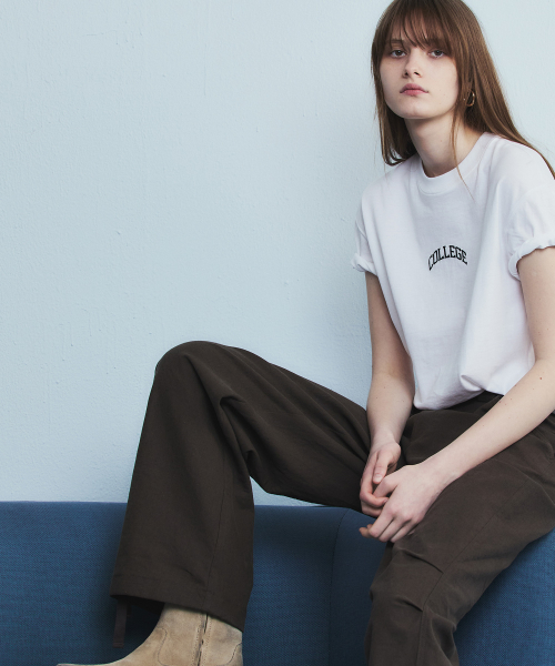 COLLEGE LOGO T-SHIRT WHITE