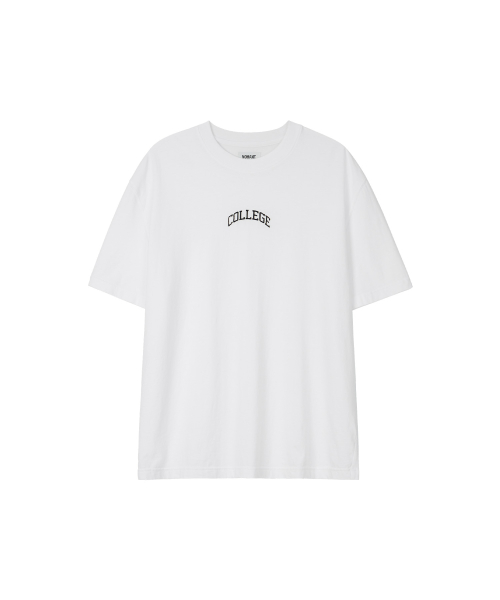COLLEGE LOGO T-SHIRT WHITE