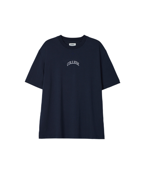 COLLEGE LOGO T-SHIRT NAVY