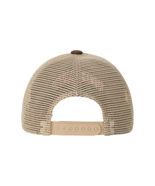 ARCH LOGO TRUCKER CAP BROWN