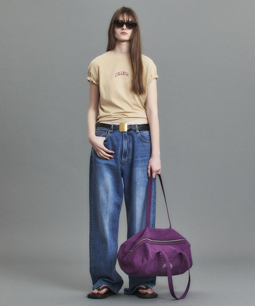 CANVAS DUFFEL BAG PURPLE