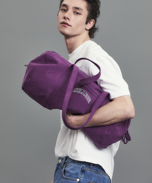 CANVAS DUFFEL BAG PURPLE