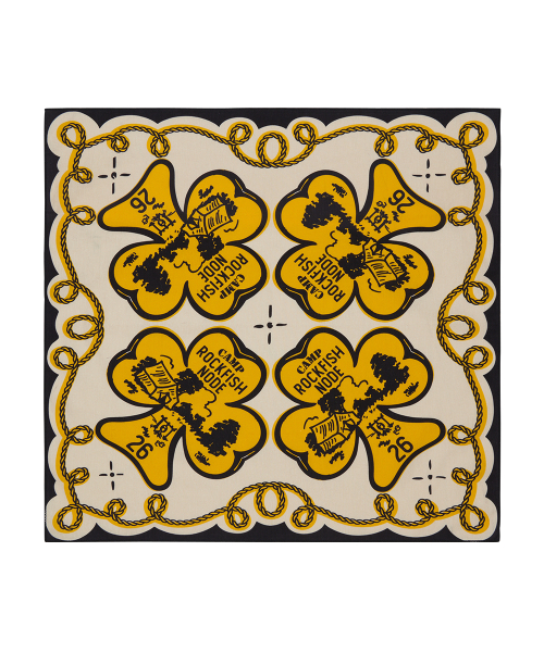 VINTAGE CLOVER SCARF - YELLOW