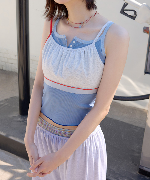 BUTTON SLEEVELESS - 4 colors