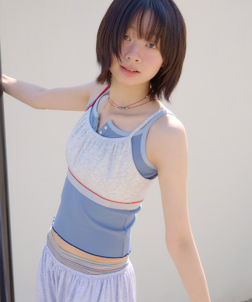 BUTTON SLEEVELESS - 4 colors