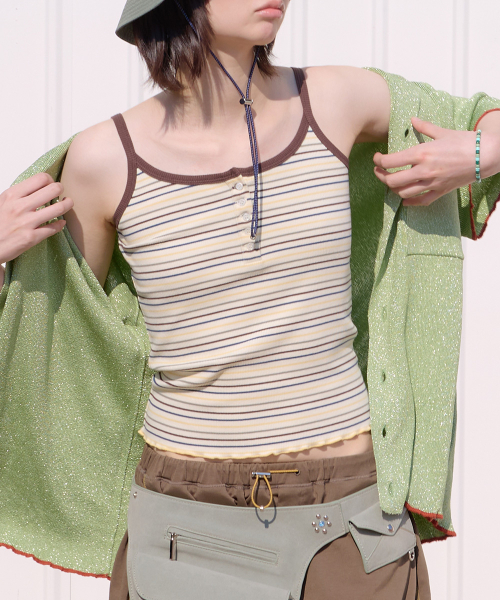 BUTTON SLEEVELESS - 4 colors