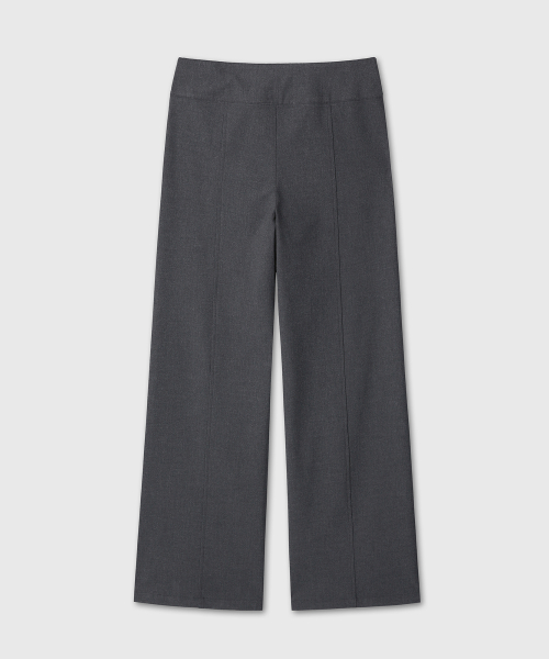 WRAP WIDE TIE PANTS (CHARCOAL)