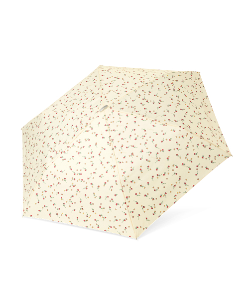 FLORAL FEATHER LIGHT UMBRELLA - CREAM