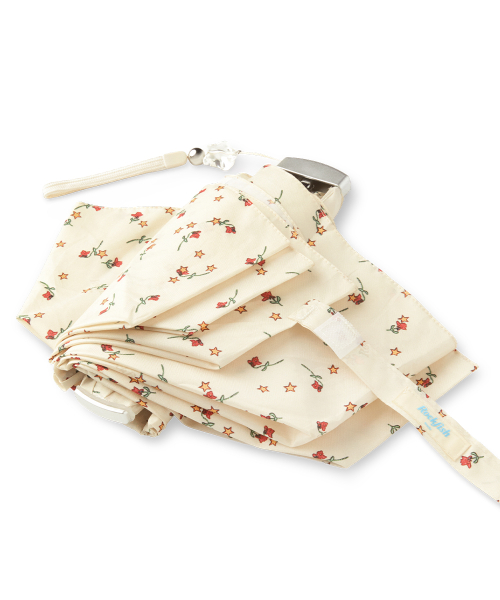 FLORAL FEATHER LIGHT UMBRELLA - CREAM
