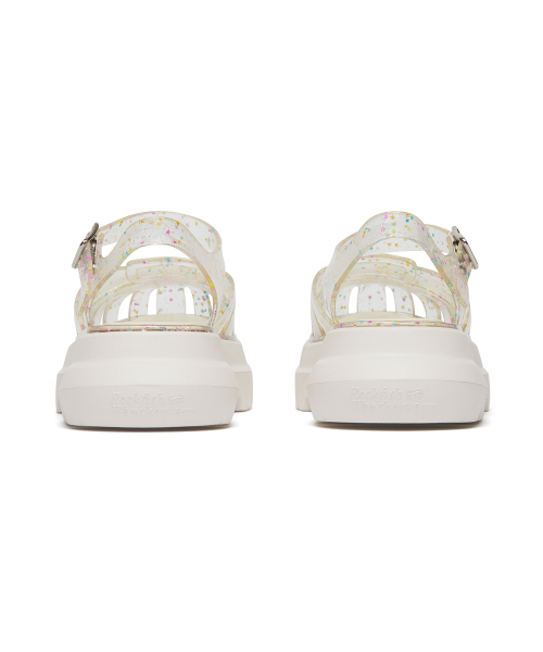 GLAIR PLATFORM FISHERMAN SANDALS - CLEAR STAR