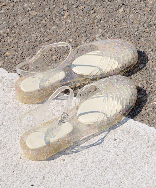 GLAIR STRAPPY SANDALS - CLEAR STAR