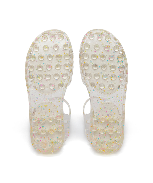 GLAIR STRAPPY SANDALS - CLEAR STAR