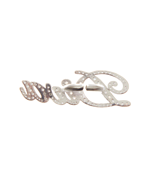 SY DIVA LETTERING RING(SILVER)