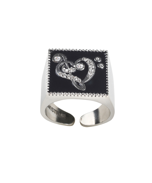 SY NOTE SQUARE RING(BLACK)