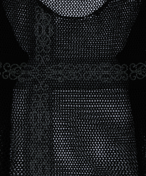 SY LACE NET KNIT(BLACK)