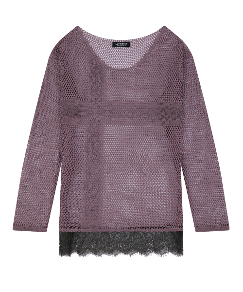 SY LACE NET KNIT(INDIE PINK)