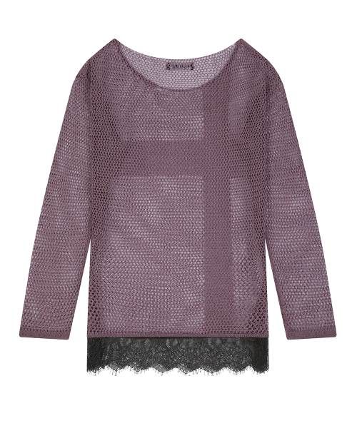 SY LACE NET KNIT(INDIE PINK)