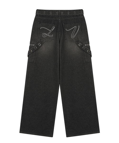 SY POCKET BELT PANTS(BLACK)