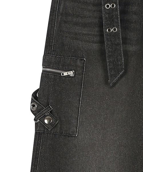 SY POCKET BELT PANTS(BLACK)