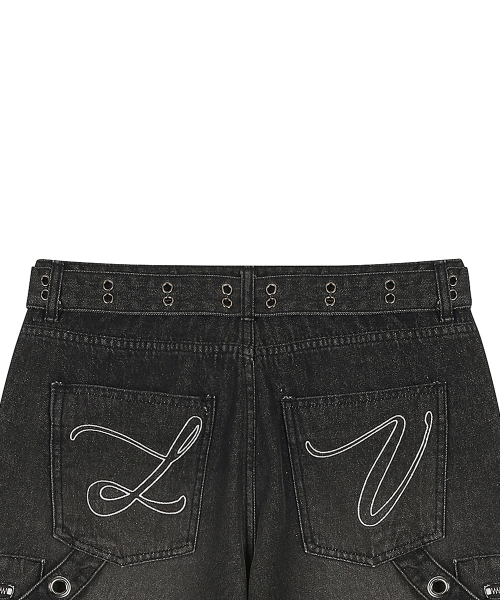 SY POCKET BELT PANTS(BLACK)