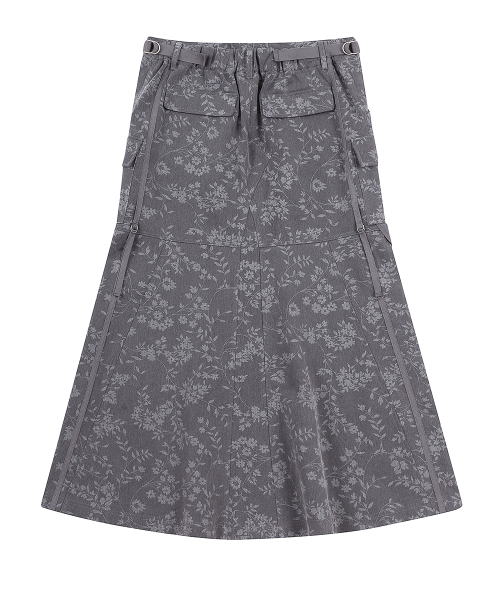 SY CARGO LONG SKIRT(GRAY)
