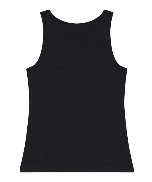 SY NECKLACE SONG SLEEVELESS TEE(BLACK)
