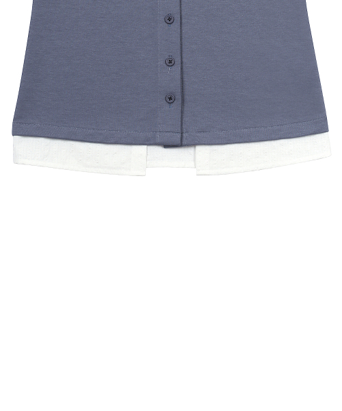 SY LAYERED BLOUSE(BLUE)
