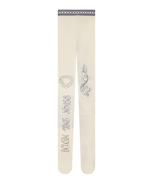 SY PRINTED TIGHTS(WHITE)