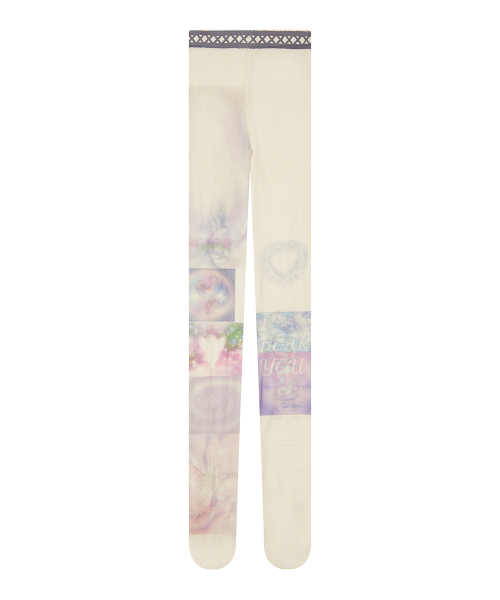 SY PRINTED TIGHTS(WHITE)