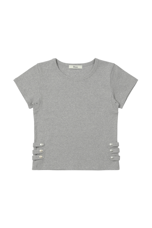 NAPOLEONS T-SHIRT IN MELANGE GREY