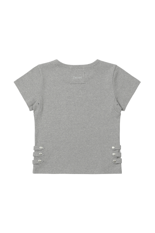 NAPOLEONS T-SHIRT IN MELANGE GREY