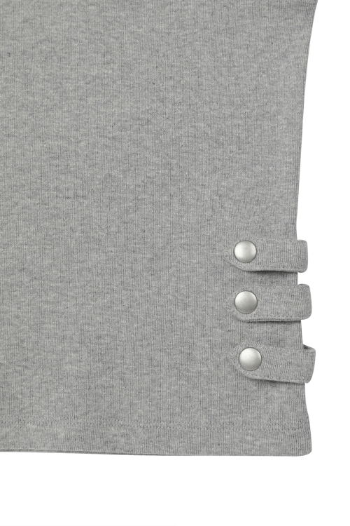 NAPOLEONS T-SHIRT IN MELANGE GREY