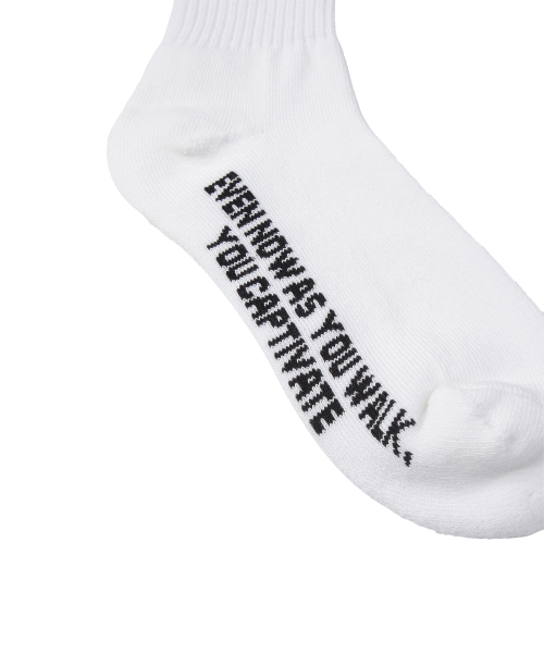 Positive Message Socks / White,Black