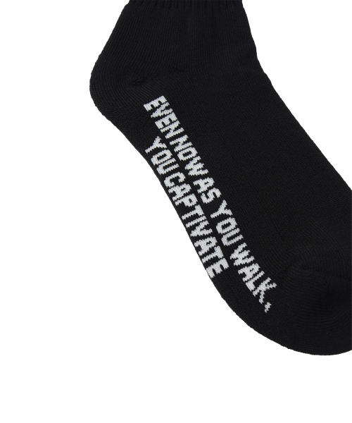 Positive Message Socks / Black,White
