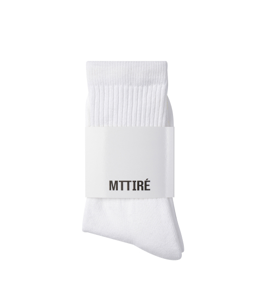 Basic Logo Socks / White,Light Yellow