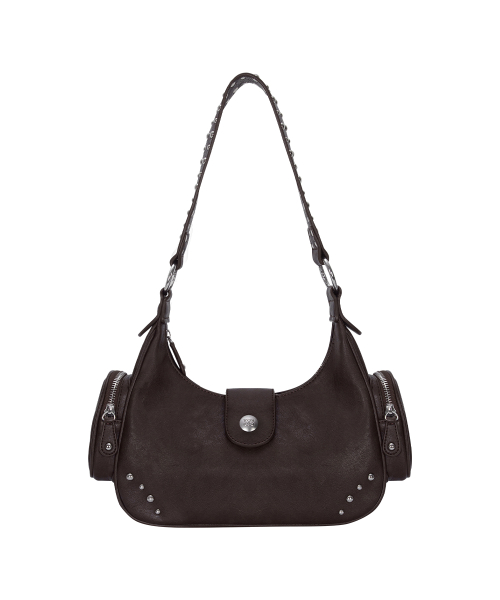 MOTE STUD BAG / BROWN