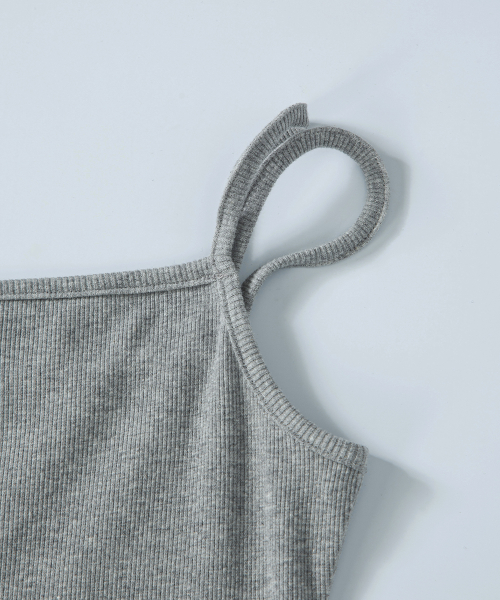 LAYER SHIRRING DRESS / GRAY