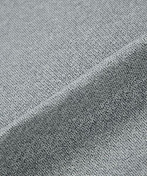 LAYER SHIRRING DRESS / GRAY