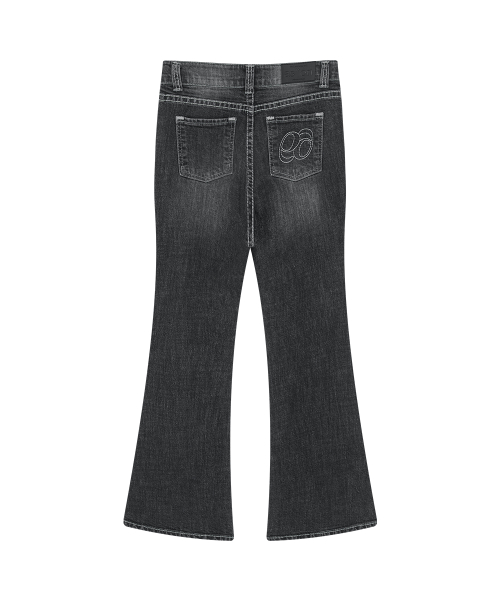LOE BOOTCUT PANTS / WASHED BLACK