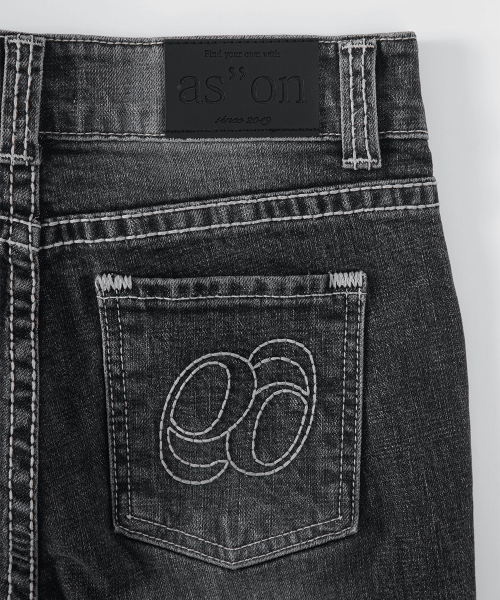 LOE BOOTCUT PANTS / WASHED BLACK