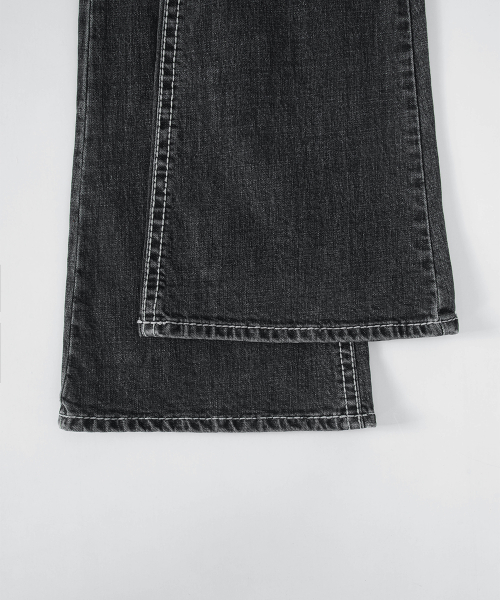 LOE BOOTCUT PANTS / WASHED BLACK